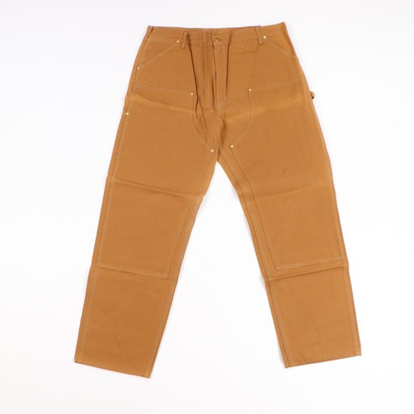 NOS Vtg 90s Carhartt Double Knee Jeans Duck Brown